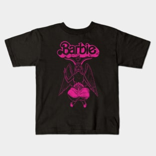 Barbie Baphomet - Pink Kids T-Shirt